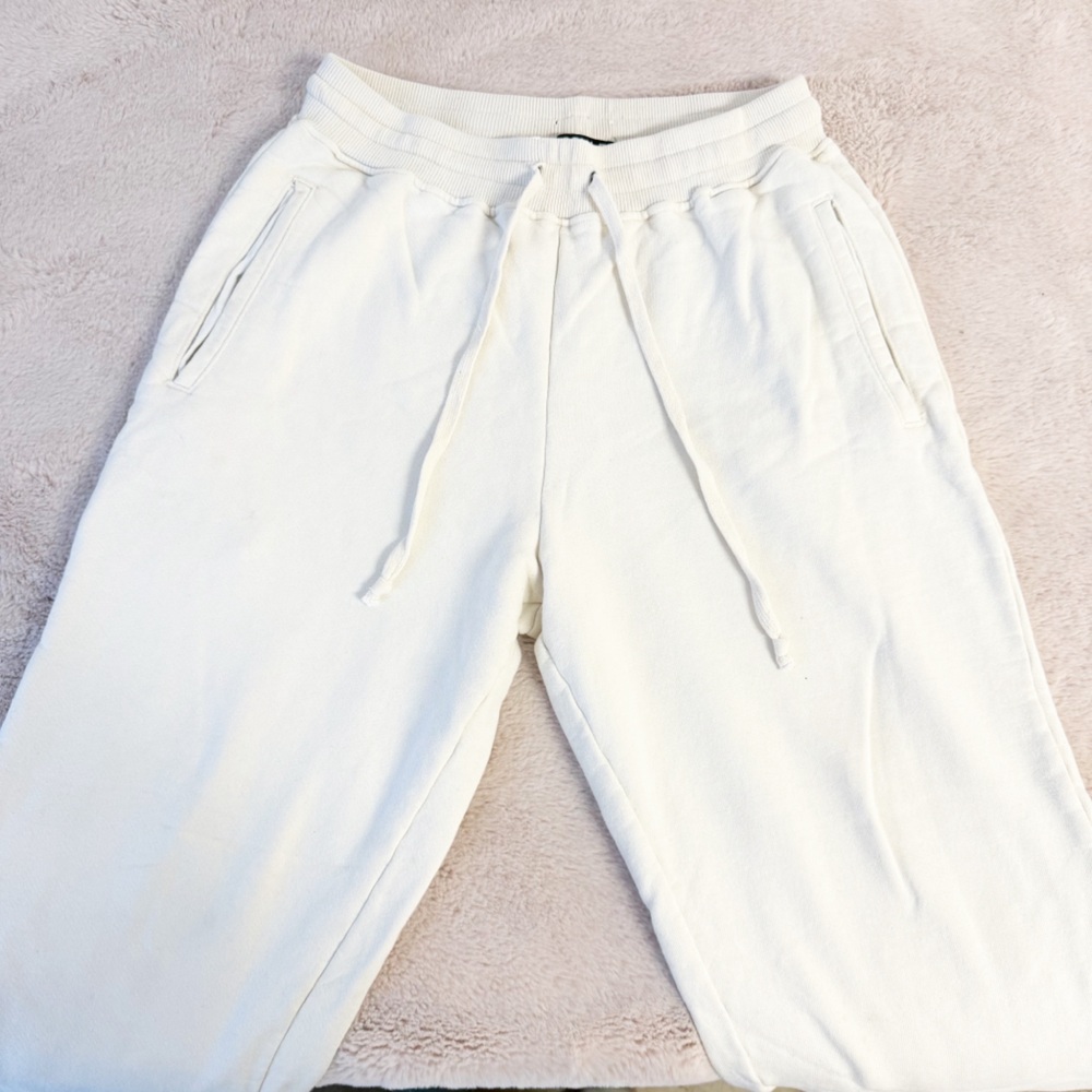 DISCONTIN’D Cream Colored Drawstring Sweatpants - image 2